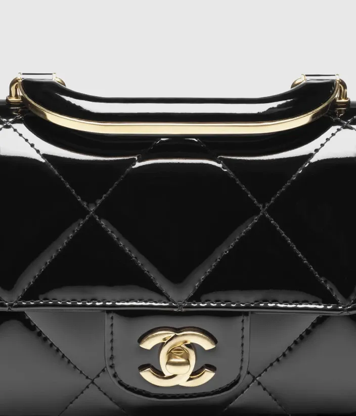 Mini Flap Bag with Top Handle - Image 3