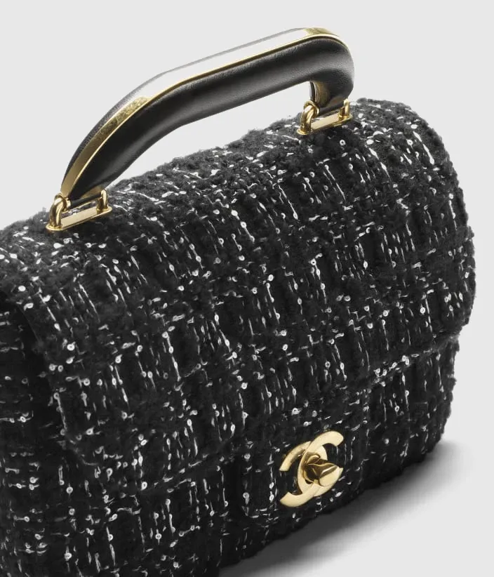 Mini Flap Bag with Top Handle - Image 3