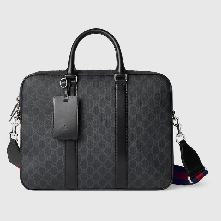 GG Black medium briefcase
