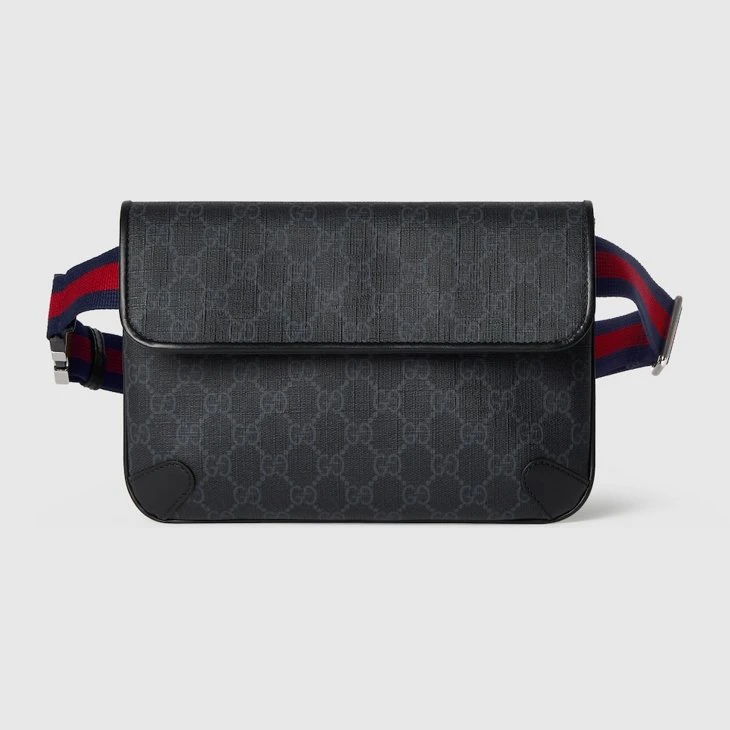 GG Black small belt bag