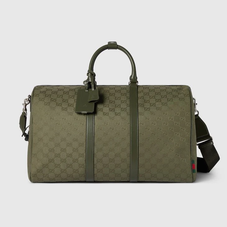 GG canvas large duffle bag