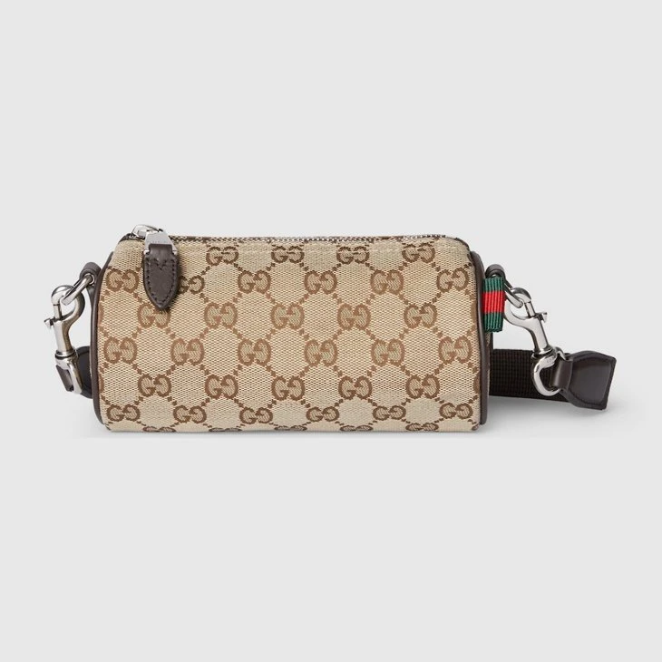 GG canvas mini cylinder bag