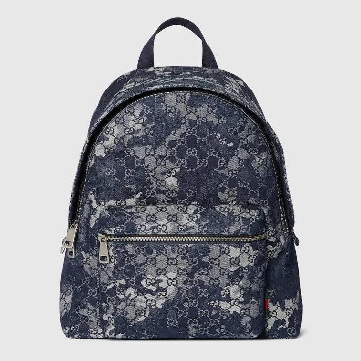 GG denim large backpack