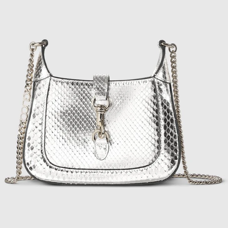 Gucci Jackie Notte mini python bag