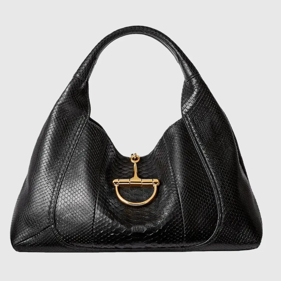 Gucci Softbit python maxi shoulder bag