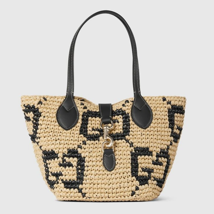 Woven small tote bag